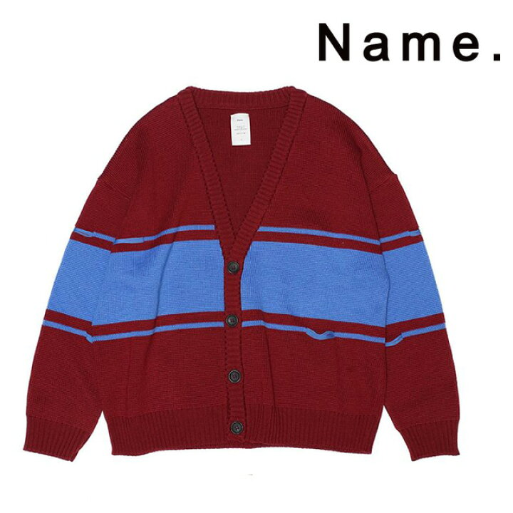 楽天市場】NAME. ネーム ニット カーディガン BROKEN STRIPED CARDIGAN 