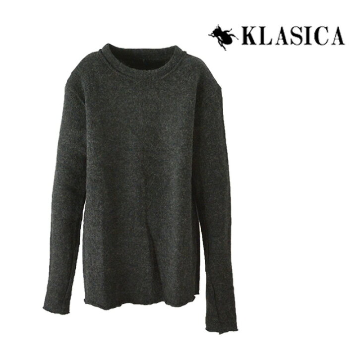 楽天市場】【送料無料】KLASICA/クラシカ ラウンドネックニット メンズ 