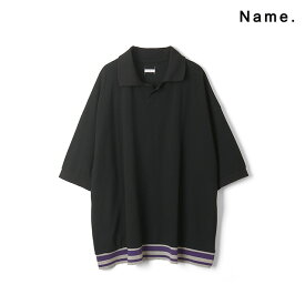 Name. ネーム INDIAN COTTON KANOKO BIG POLO SHIRT インディアン コットン カノコ ビッグ ポロシャツ 半袖 メンズ 【2024 新作】【15:00までのご注文で即日配送】 プレゼント ギフト