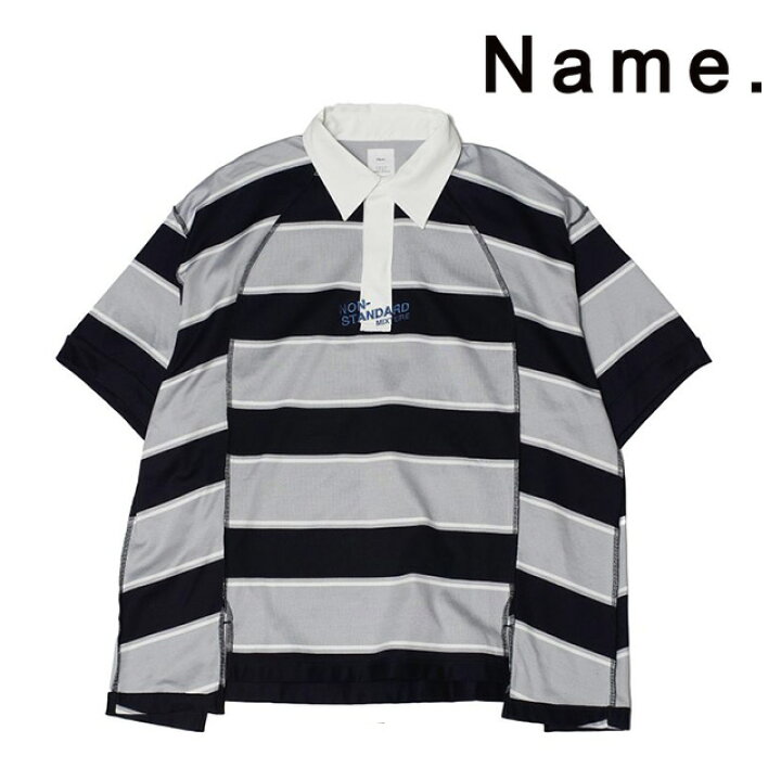 楽天市場】ネーム Name. オーバーサイズ ラグビーシャツ OVERSIZED H/S 