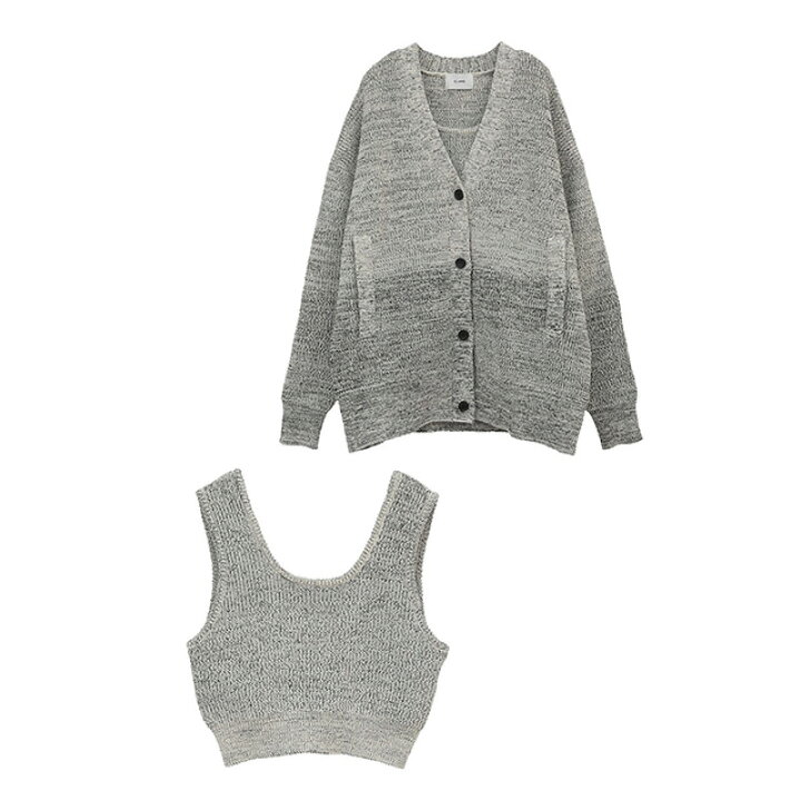 楽天市場】クラネ CLANE ビスチェ セット ニット カーディガン BUSTIER 