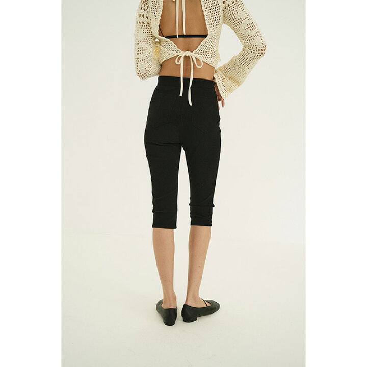 CLANEクラネ CAPRI RIB PANTS カプリリブパンツ 