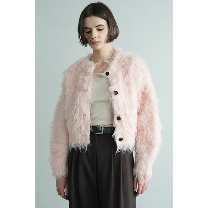 楽天市場】クラネ CLANE シャギー ショート ニット カーディガン  