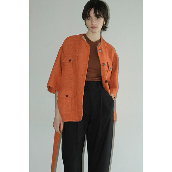 楽天市場】クラネ CLANE ハーフスリーブ ツイード ジャケット HALF  