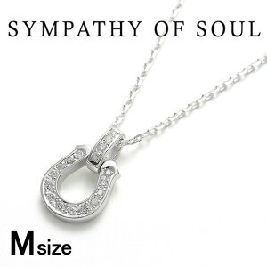 VpV[Iu\E N2311SLD 1.4mm ~fBAbNXy_g w/LG_C+XNGA`F[ Vo[ Medium Lux Horseshoe Pendant w/LG Dia+Square Chain Silver lbNX sympathy of soul