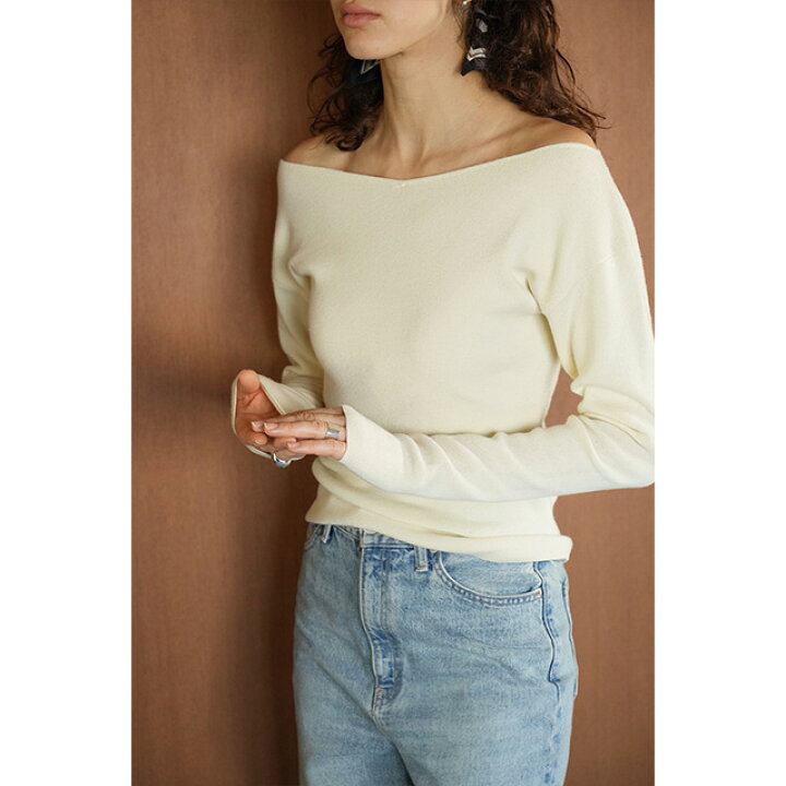 楽天市場】クラネ CLANE 2ウェイ V ネック ニットトップス 2WAY V NECK 