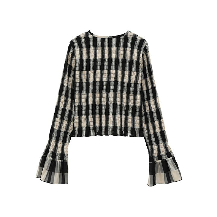 楽天市場】クラネ CLANE シャーリング デザイン ブラウス SHIRRING 