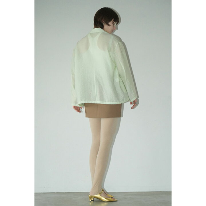 楽天市場】クラネ CLANE シアー テーラード シャツ SHEER TAILORED 