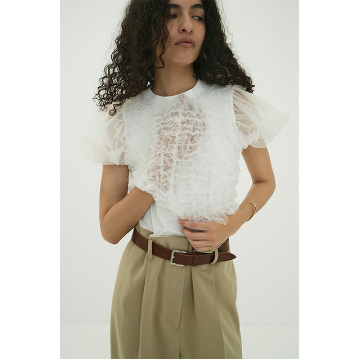 楽天市場】クラネ CLANE チュール レイヤード トップス TULLE VEST 