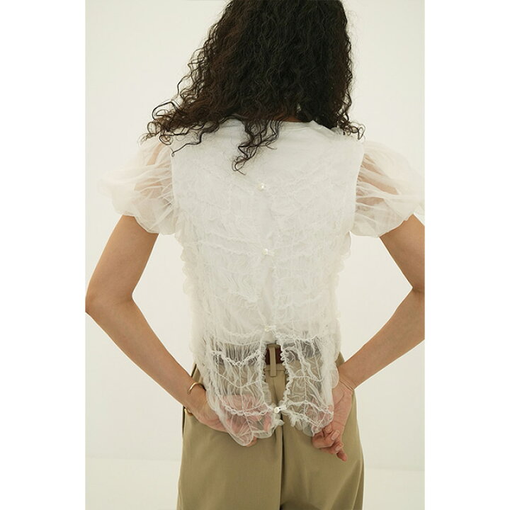 楽天市場】クラネ CLANE チュール レイヤード トップス TULLE VEST 