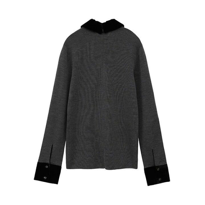 楽天市場】クラネ CLANE ベロア カラー ニット トップス VELOR COLLAR  