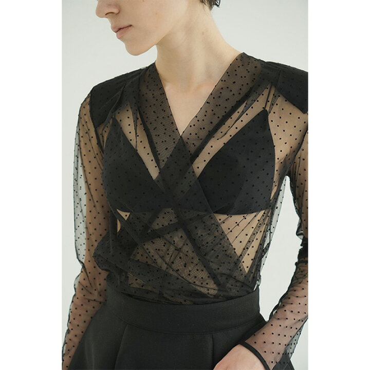 楽天市場】クラネ CLANE シアー ドレープ ボディ スーツ SHEER DRAPE 