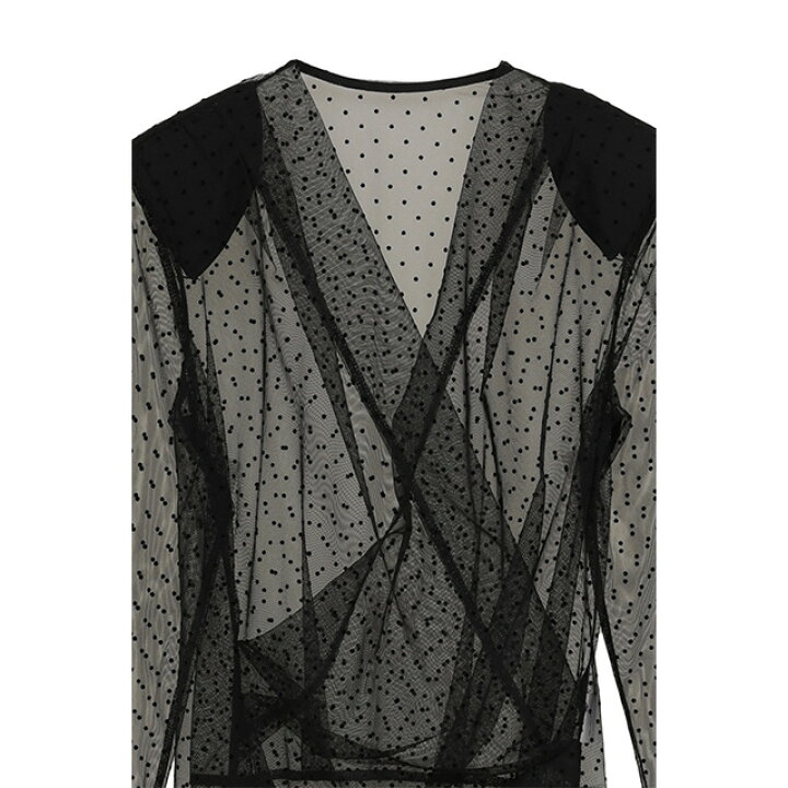 CLANE（クラネ） 正規商品 シアー ドレープ ボディ スーツ SHEER DRAPE 