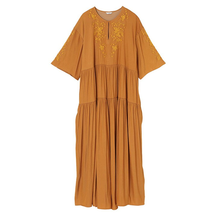 楽天市場】クラネ CLANE エンブロイダリー ティアード ワンピース  