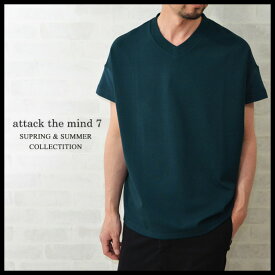アタックザマインドセブン Vネック メンズ Tシャツ attack the mind 7 【正規取扱店】 【送料無料】 プレゼント ギフト