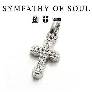 �V���p�V�[�I�u�\�E�� �X���[�X�N���X CZ �y���_���g �V���o�[ sympathy of soul Smooth Cross Pendant w/CZ �v���[���g �M�t�g
