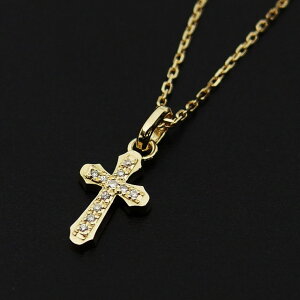 �V���p�V�[�I�u�\�E�� �l�b�N���X �X���[�X�N���X �_�C�������h 1.3mm 45cm �`�F�[�� �Z�b�g K18 �n�� sympathy of soul Smooth Cross Necklace w/Dia K18 YG �l�b�N���X �����Y ���f�B�[�X �y�A �A�N�Z�T���[ �V