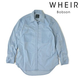 【送料無料】ウェア ボブソン トップス デニムシャツ Denim Shirt Jacket メンズ ロング 長袖 春 襟 WHEIR Bobson