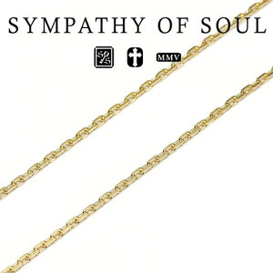 VpV[Iu\E C1402Y8 1.5mm K18 CG[S[h XNGA `F[ sympathy of soul K18Yellow Gold 0.53 Square Chain lbNX`F[ AWX^[ Y fB[X ANZT[ v[