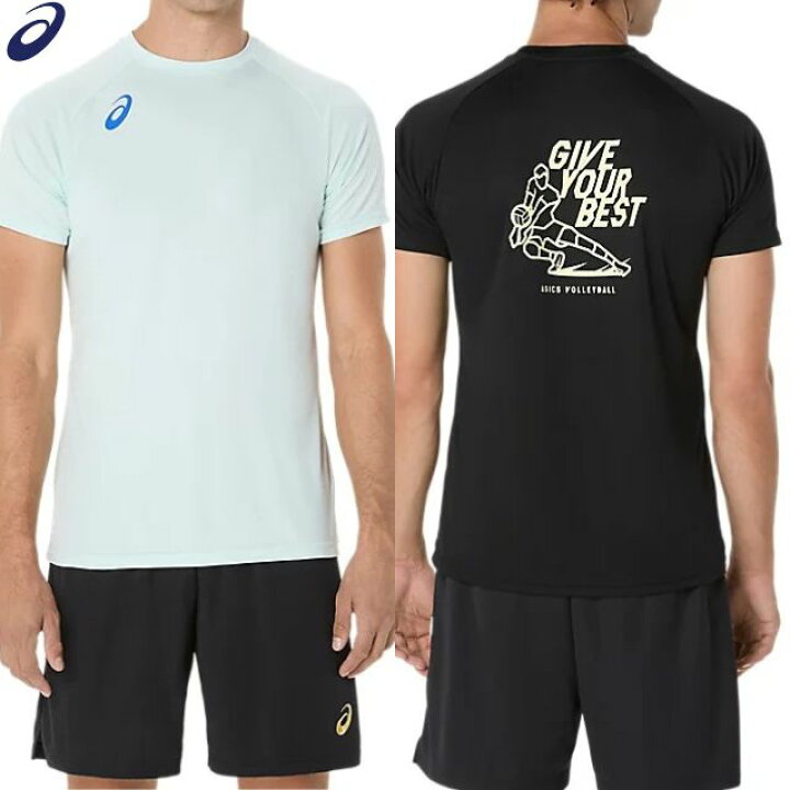 楽天市場】アシックス バレーボール Tシャツ メンズ レディース 半そで 