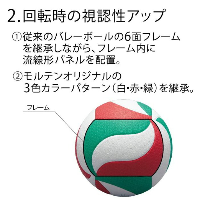 楽天市場】【送料無料】モルテン バレーボール V4M5000 4号ボール 検定 