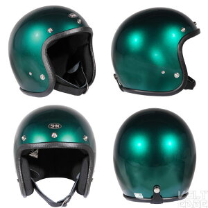 SHM Lot-503 ジェットヘルメット キャンディカラー ガーニッシュトリム SG規格 日本製
