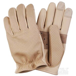 DIN MARKET GMG-15 MESH GLOVE ショートリスト 日本製 牛革 メッシュ スマホ対応 春夏用 バイクグローブ