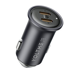 VOLTME USB VK[\Pbg 2|[g J[`[W[  [d X}z[d 20W USB-A ^CvC PD}[d ԗp[d 2䓯[d 12V 24VΉ 24{g 2.4A RpNgTCY iPhone Galaxy Android X