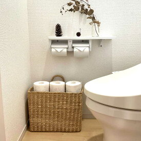 バスケット 水草バスケット トイレペーパー収納 かご カゴ トイレペーパーカバー 手編みかご トイレットペーパー収納 収納 天然素材 ハンドメイド 壁かけ収納 おしゃれ 環境優しい 水草 カゴ アジアン雑貨