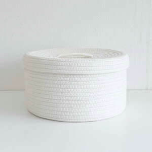 【18%OFFクーポン配布】 コットンバスケット ロープバスケット かご バスケット 蓋付きかご おもちゃ収納 収納かご セネガルバスケット ランドリーかご ナチュラル雑貨 脱衣かご スリッパ
