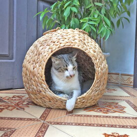 猫ハウス 猫 ハウス ベッド ウォーター ヒヤシンス ハウス ペットハウス 春夏 おしゃれ ウォーターヒヤシンス ちぐら ペットベッド ねこ キャットハウス かわいい 猫用 犬用 ペットハウス ドーム型 室内 ペット WHP-600