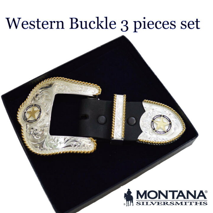 楽天市場】ウエスタンバックル MONTANA SILVERSMITHS ベルトバックル 3 