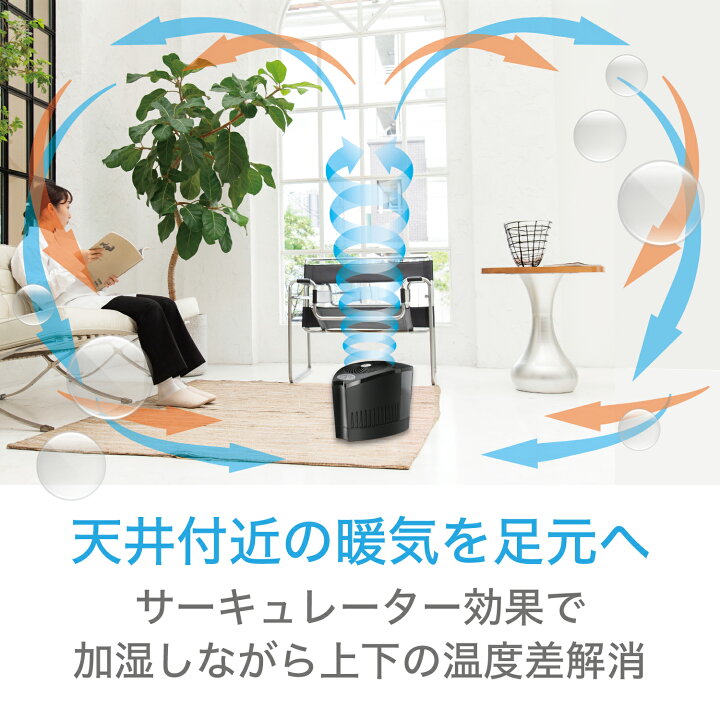 楽天市場】ボルネード 気化式加湿器 サーキュレーター搭載 39畳 大容量  