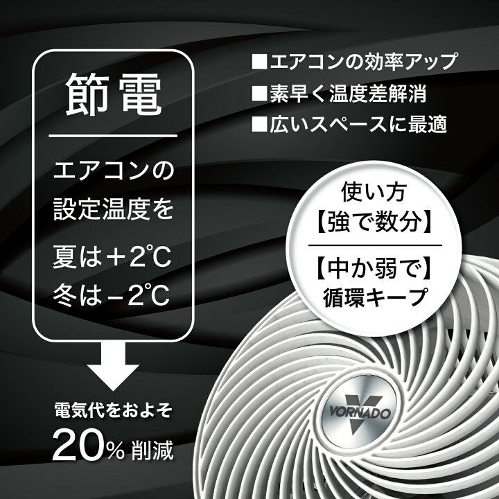 楽天市場】ボルネード サーキュレーター45畳 DCモーター 無段階変速  