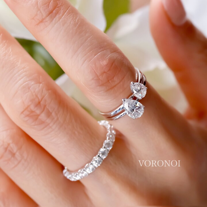 楽天市場】K10 モアサナイト 5×8mm ダイヤモンド1ct相当 ペアシェイプ  