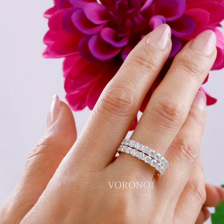 楽天市場】K10 モアサナイト フルエタニティリング エタニティ リング  