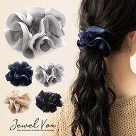 【3/14～15は20%OFFクーポン+P10倍】 【メール便送料無料】 シュシュ レディース ヘアゴム ヘアポニー グ…