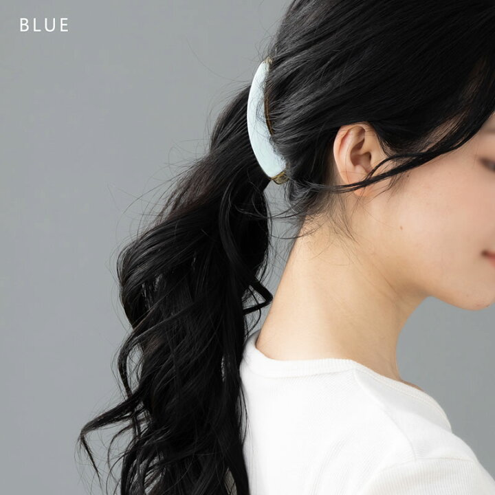 送料無料2色 レディース オフィス バナナクリップ ヘアクリップ シンプル