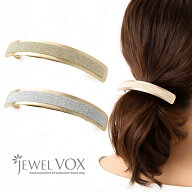 【5/16～5/18はP10倍】 バレッタ ヘアアクセサリー 髪留め スクエア ラメ グリッター ヘアアレンジ まと…