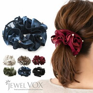 【3/14～15は20%OFFクーポン+P10倍】 【メール便送料無料】 シュシュ ヘアアクセ ヘアゴム サテン シフォ…