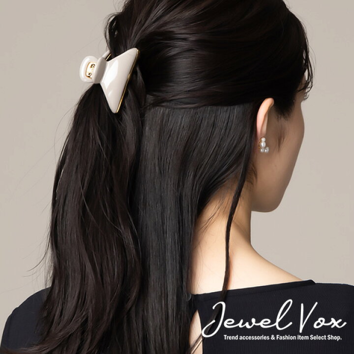 楽天市場 ネコポス送料無料 ヘアクリップ ヘアアクセ ヘアーアクセサリー バンスクリップ まとめ髪 ハーフアップ ヘアアレンジ 前髪クリップ ゴールド 金具 シンプル おしゃれ トレンド レディース 女性 母の日 Jewelvox ジュエルボックス