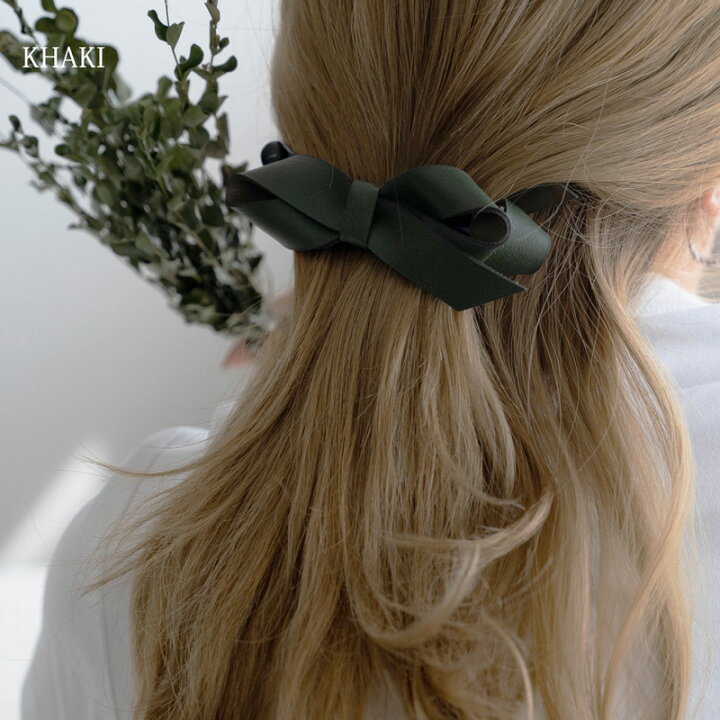 送料無料2色 レディース オフィス バナナクリップ ヘアクリップ シンプル