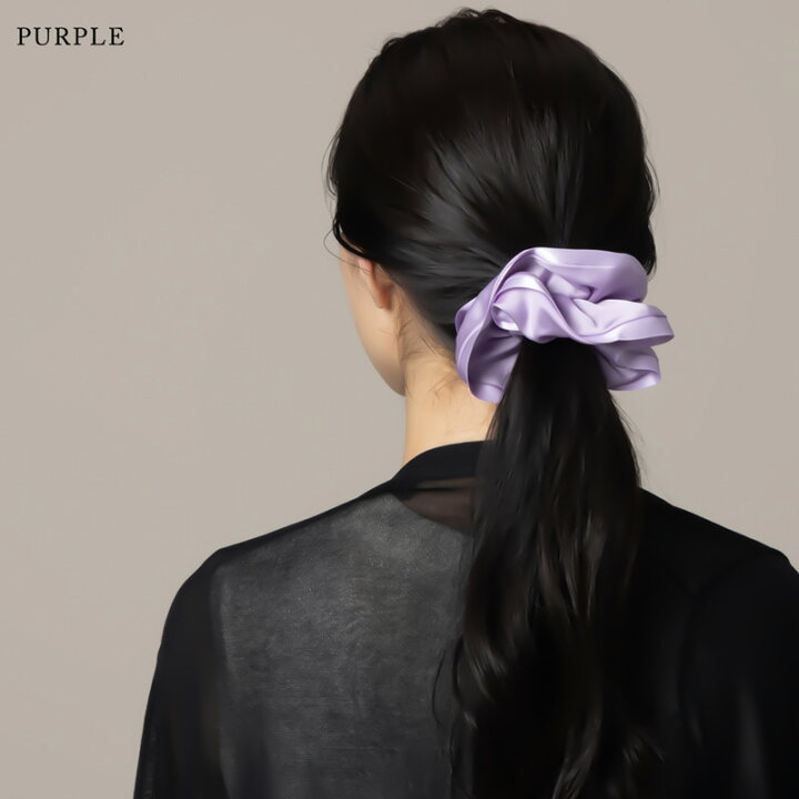楽天市場】【メール便送料無料】 シュシュ ヘアゴム パイピング 