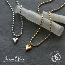 【2/10・11は20%OFFクーポン+P10倍】 【メール便送料無料】 ネックレス ステンレス レディース ショートネックレス サージカルステンレス 金属アレルギー ハート メタル ボールチェーン つけっぱなし バイカラー 重ね付け ゴールド シルバー