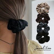 【3/14～15は20%OFFクーポン+P10倍】 【メール便送料無料】 シュシュ ヘアゴム ヘアアクセサリー レディ…