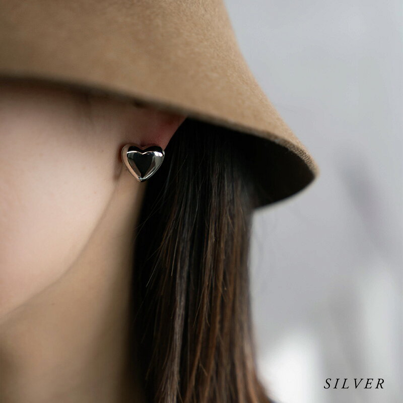 【2h限定50%OFFクーポン登場】 ピアス ステンレス レディース 金属アレルギー 対応 サージカルステンレス ハート キャッチレス フープピアス 軽い ゴールド シルバー シンプル オケージョン 女性 ギフト プレゼント メール便送料無料 - メイン画像 11