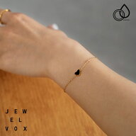 【最大30%OFFクーポン有】 ブレスレット ステンレス レディース ハート チェーン ブラック 大人かわいい …