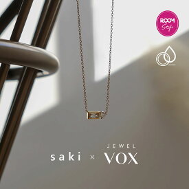＼3/4 20時より再販!!／【sakiさん×ROOMコラボ】 ネックレス レディース ショートネックレス ステンレス製 金属アレルギー キュービックジルコニア クリア アプリコット ゴールド シルバー チェーン シンプル シンプル 【メール便送料無料】4月中旬予約商品