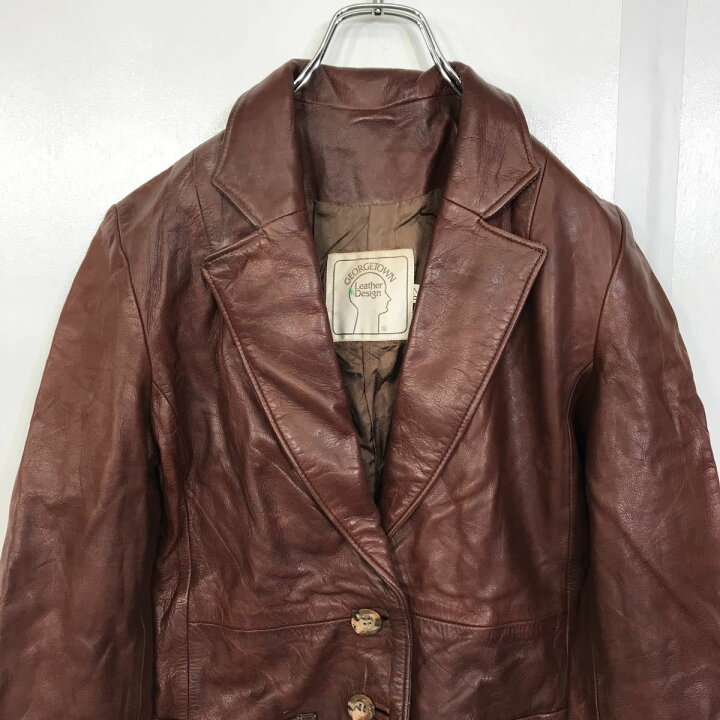 楽天市場】GEORGETOWN レザージャケット レディースXLサイズ サイズ 