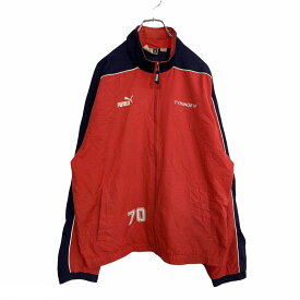 【中古】【古着】 PUMA ナイロンジャケット Mサイズ プーマ レッド 古着卸 アメリカ仕入 t2108-4357